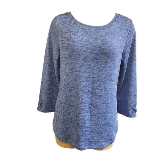 NWT T By Talbots Blue Sweater Top Blouse Size Medium New - Picture 1 of 8